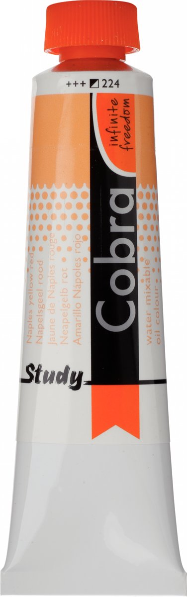 Cobra Study Olieverf 40ml | Naples Yellow Red (224)